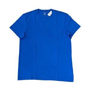 NWT J. Crew Men's Rustic Royal Blue Slim Washed Jersey Pocket Tee